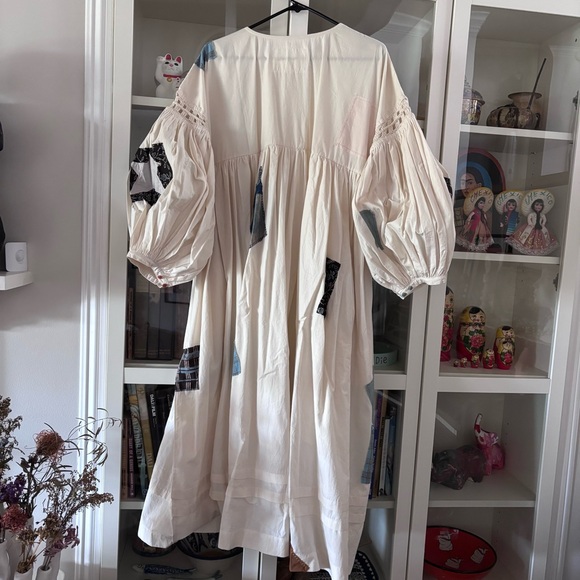 Story MFG Patchwork Mon Dress with Balloon Sleeves NWT M - Picture 5 of 5